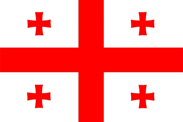Flaga Gruzji — Zdjęcie stockowe
