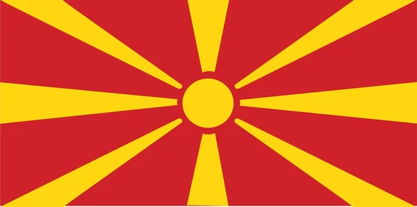 Macedónia zászló — Stock Fotó