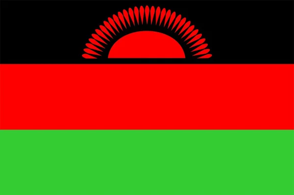 马拉维旗 — 图库照片