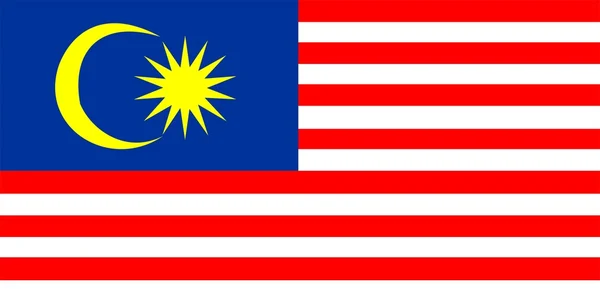 Maleisische vlag — Stockfoto