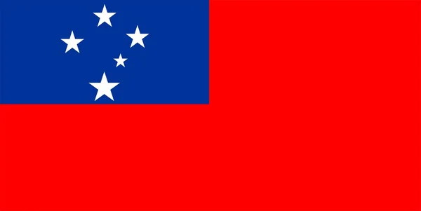 Bandeira da Samoa — Fotografia de Stock