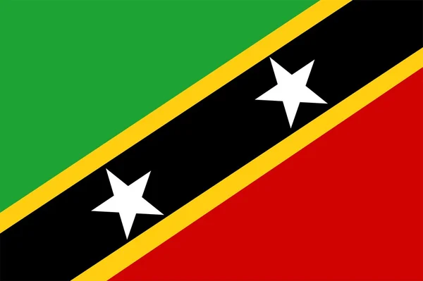 Bandiera Saint Kitts e Nevis — Foto Stock