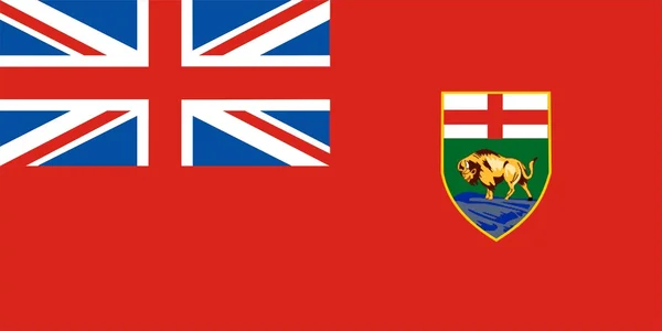 Manitoba flagga — Stockfoto