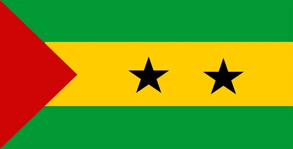 Flagge von Sao Tome und Principe — Stockfoto