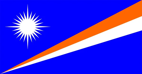 Vlag van de Marshalleilanden — Stockfoto