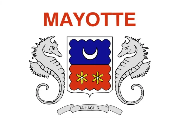Flagga mayotte — Stockfoto