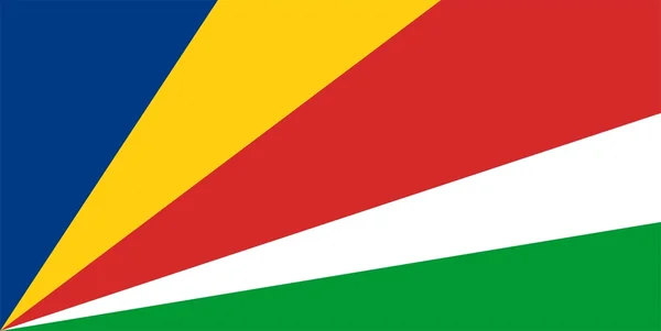 Seychellernas flagga — Stockfoto