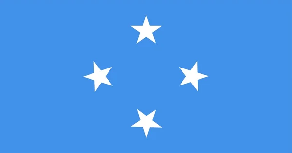 Mikronesien-Flagge — Stockfoto
