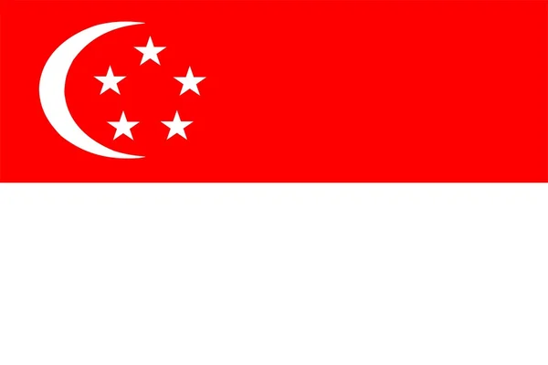 싱가포르 국기 — 스톡 사진
