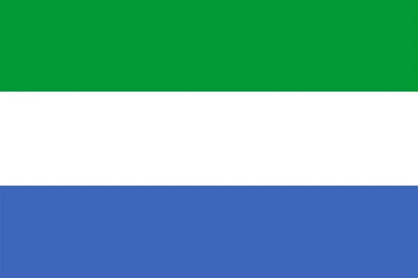 塞拉利昂的国旗 — 图库照片