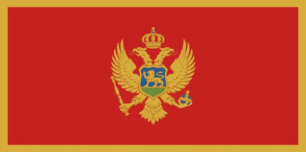 Флаг Черногории — стоковое фото