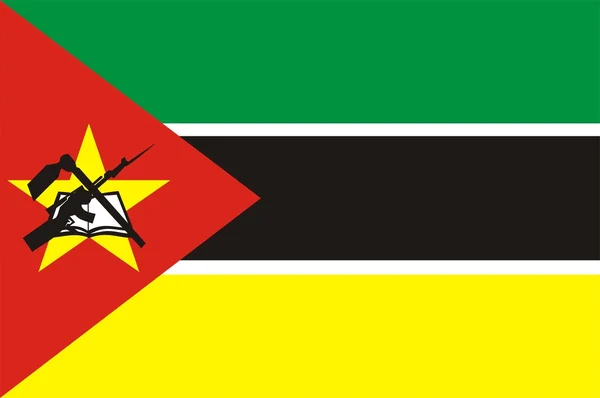 Vlag van Mozambique — Stockfoto