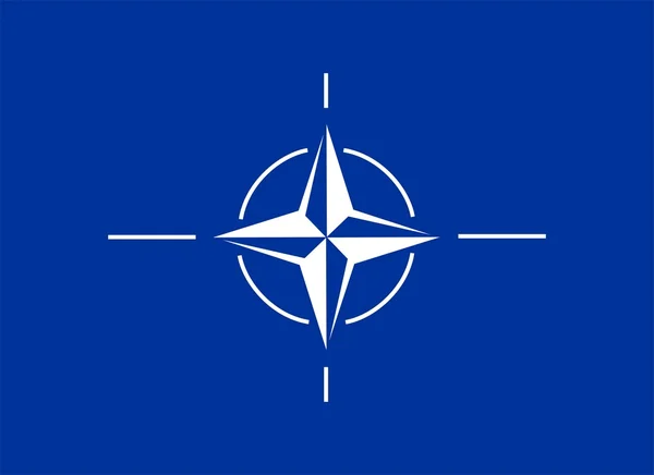 Nato Flag — Stock Photo, Image