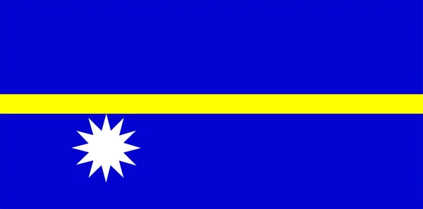 Flaga Nauru — Zdjęcie stockowe