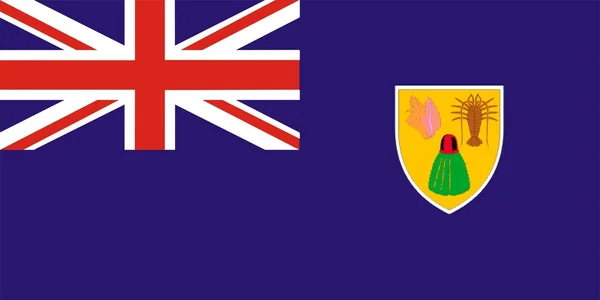 Vlag van Turks-en Caicoseilanden — Stockfoto