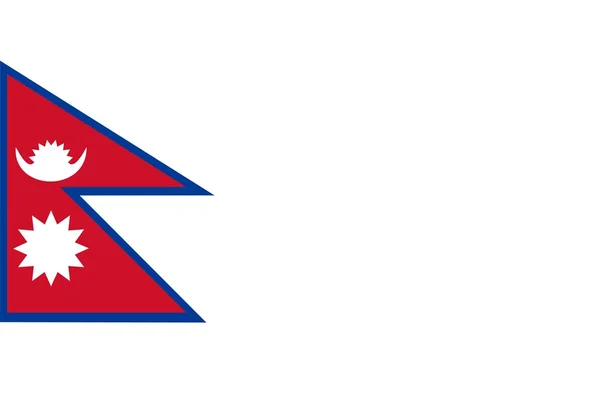 尼泊尔国旗 — 图库照片