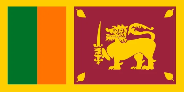 Sri Lanka Flag — Stock Photo, Image