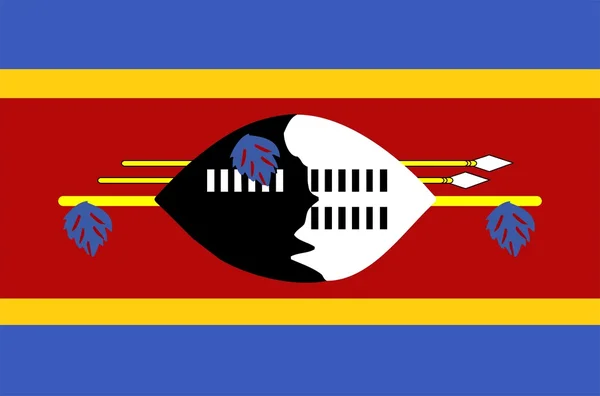 Flag Of Swaziland — Stock Photo, Image