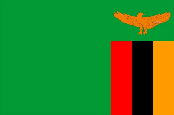 Flagga zambia — Stockfoto
