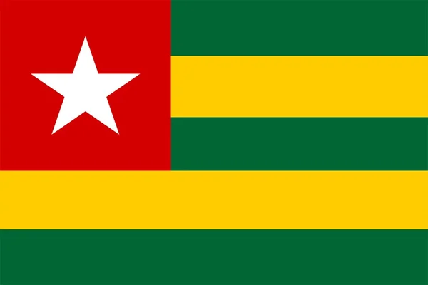 Togo zászlaja — Stock Fotó