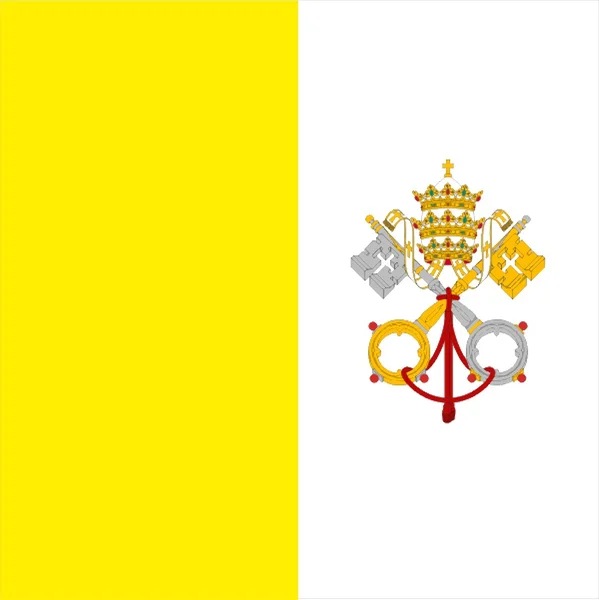 Bandeira da Cidade do Vaticano — Fotografia de Stock
