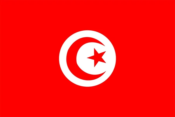 Флаг Туниса — стоковое фото