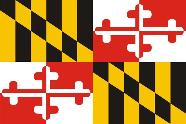 Maryland Flagge lizenzfreie Stockfotos
