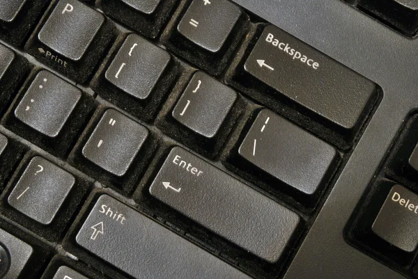 Чорний Pc клавіатура — стокове фото