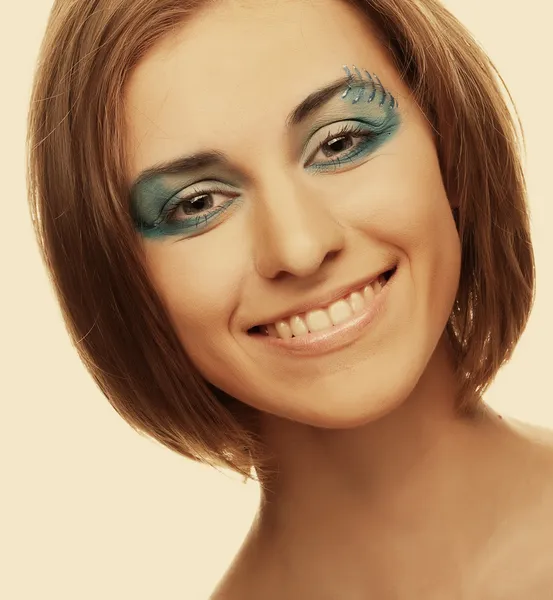 Kreativní make-up. — Stock fotografie