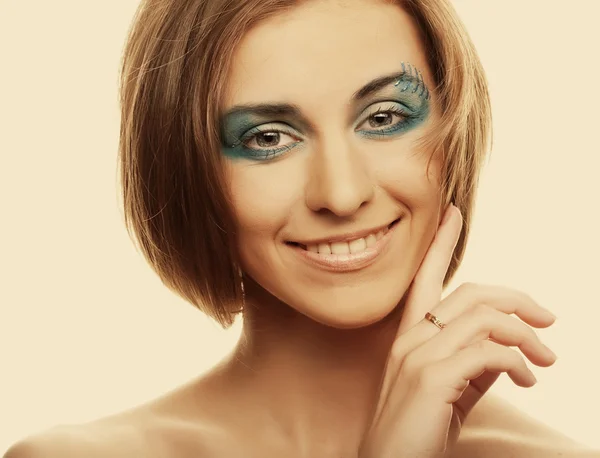 Kreativní make-up. — Stock fotografie