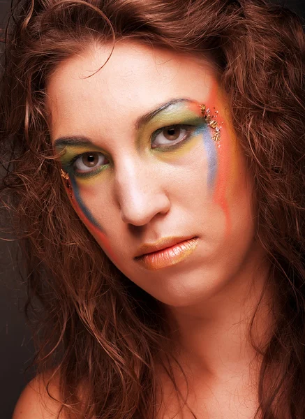 Kreativ makeup. — Stockfoto