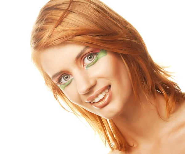 Redhaired kadın — Stok fotoğraf
