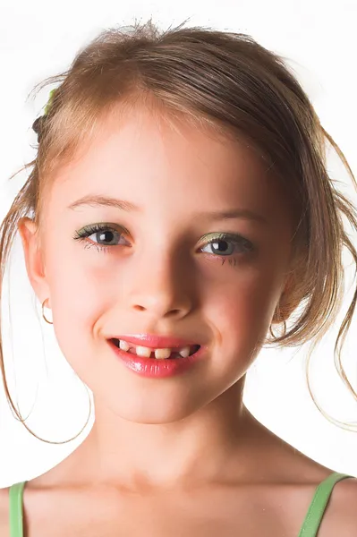 Portret szczęśliwej dziewczynki — Zdjęcie stockowe