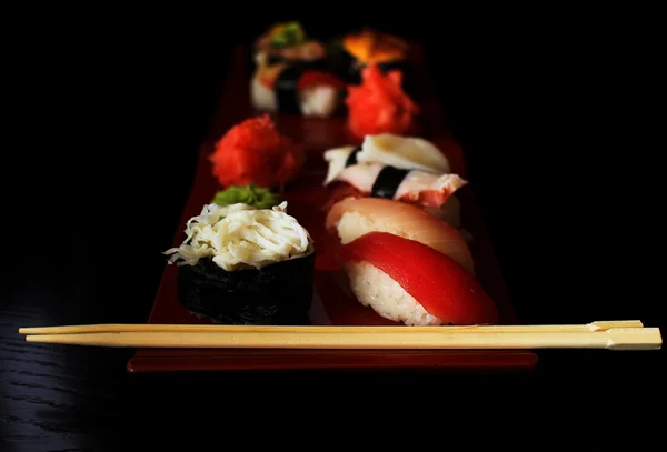 Piring sushi — Stok Foto