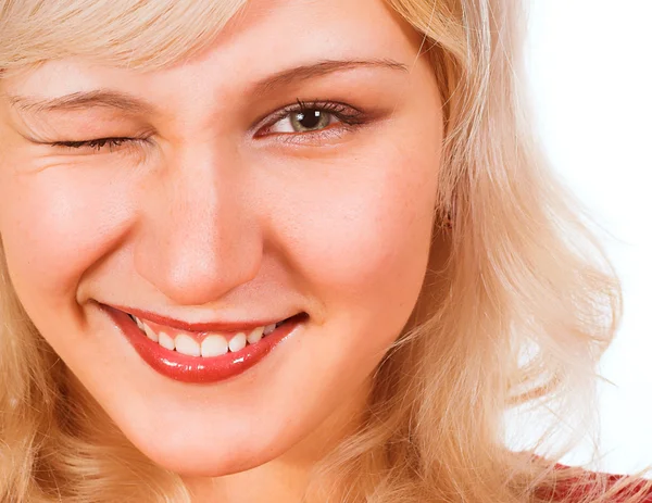 Mujer sonriente bastante joven — Foto de Stock