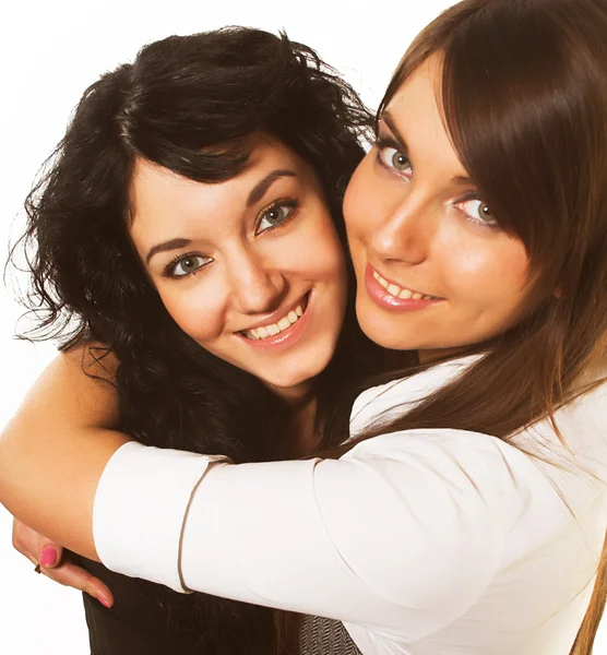 Twee jonge vrouwen Rechtenvrije Stockfoto's
