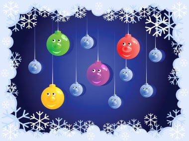 Christmas balls clipart