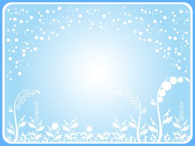 Winter backdrop clipart