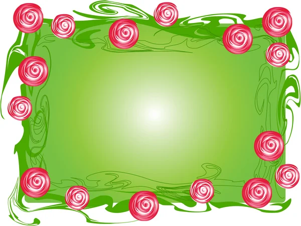Bordure de rosier — Image vectorielle