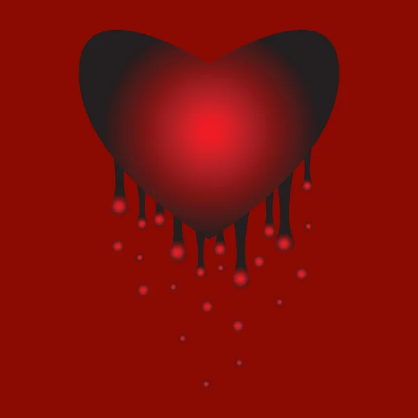 Боль в сердце — стоковый вектор