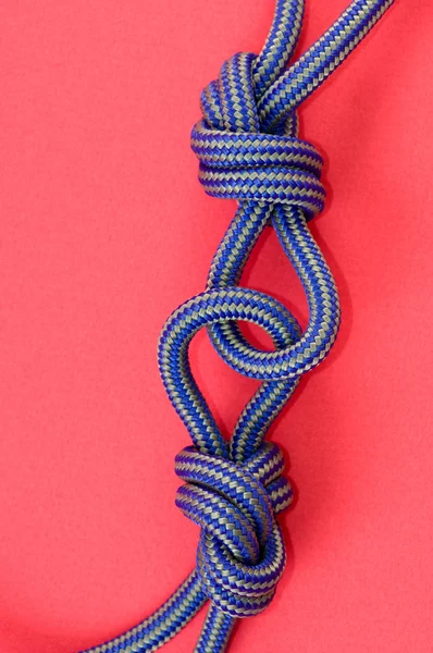 Blauer Knoten — Stockfoto