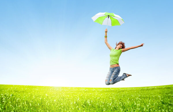 Прыжки девушек
