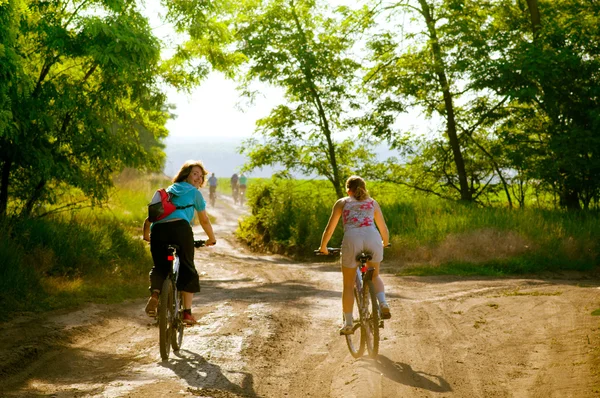 자전거 휴식 야외에서 자전거 타기 — 스톡 사진