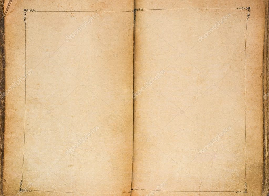 Vintage book with blank pages Stock Photo by ©avlntn 1134666
