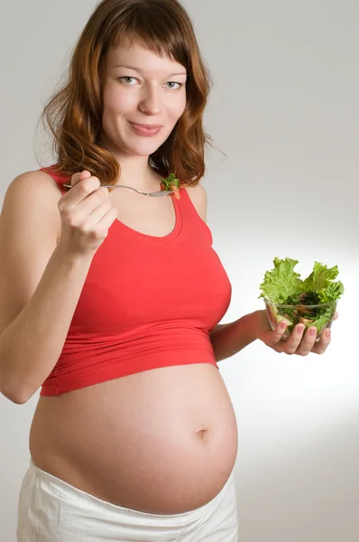 Счастливая беременность — стоковое фото