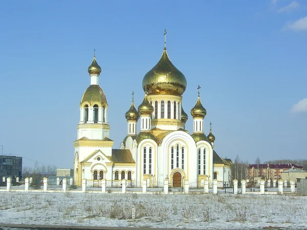 The Church in Komsomol. — Stock Photo, Image
