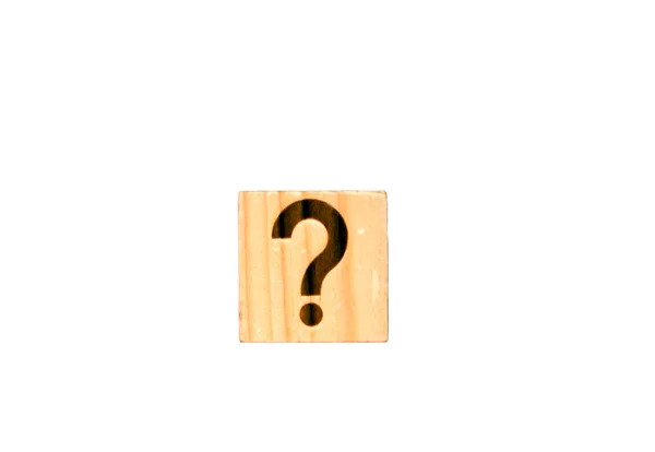 De houten kubus. — Stockfoto