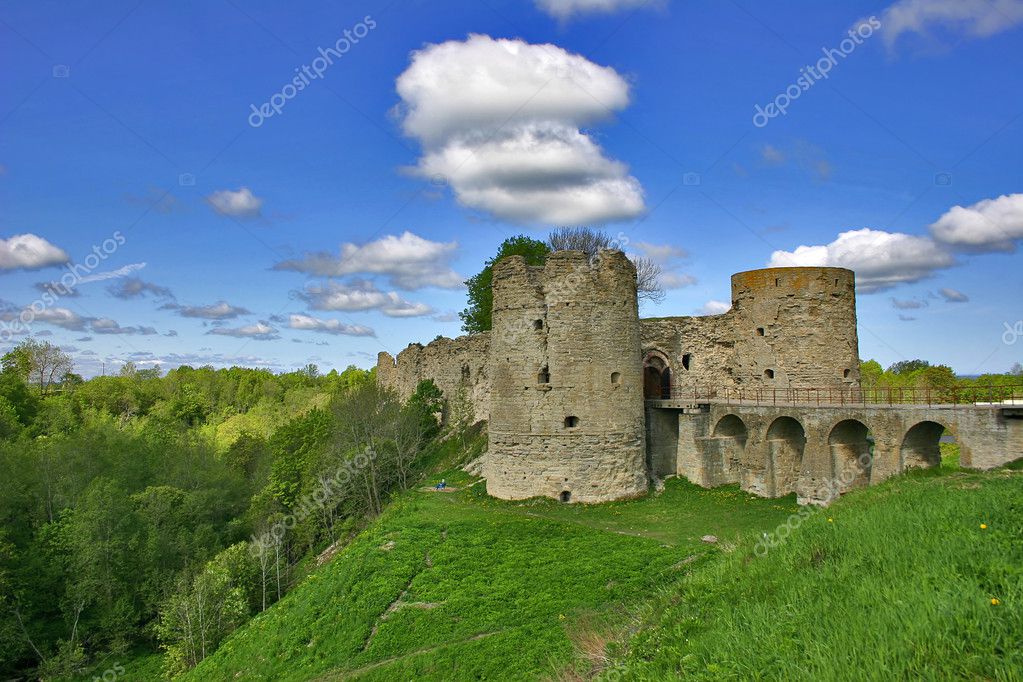 Landscape with fortress — Stock Photo © Dr.PAS 1704535