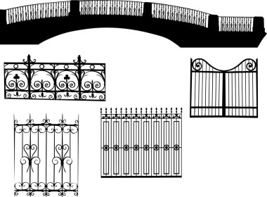 Fences collection clipart