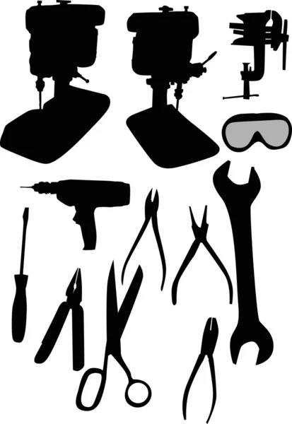 Machines and other tools — Stock Vector